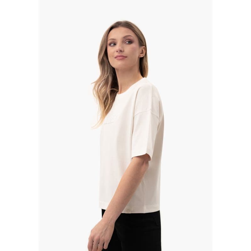 Dámske tričko s krátkym rukávom VOLCANO PERFECT-101-CREAM 3