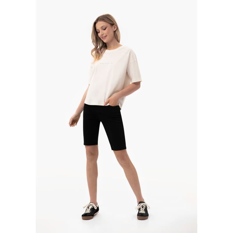 Dámske tričko s krátkym rukávom VOLCANO PERFECT-101-CREAM 4
