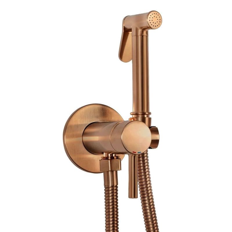 REA - Podomietková bidetová batéria LUNGO LOOP Copper Brush REA-B6314 1