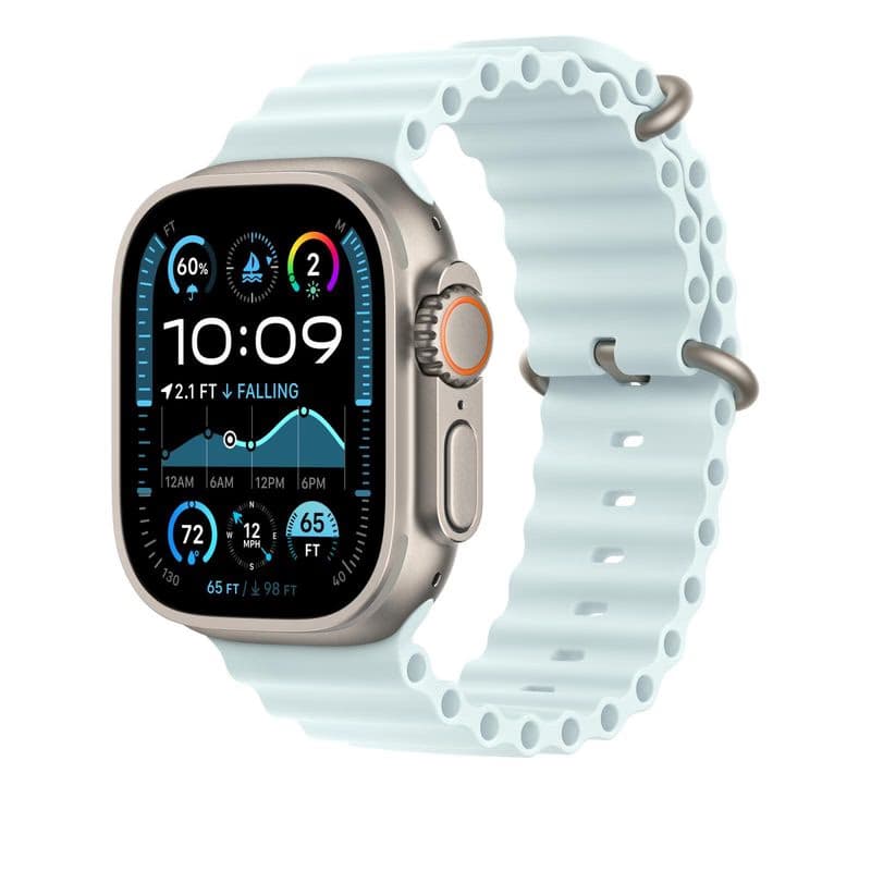 Watch Acc/49/Ice Blue Ocean Band Ext-Natur.Titan 2