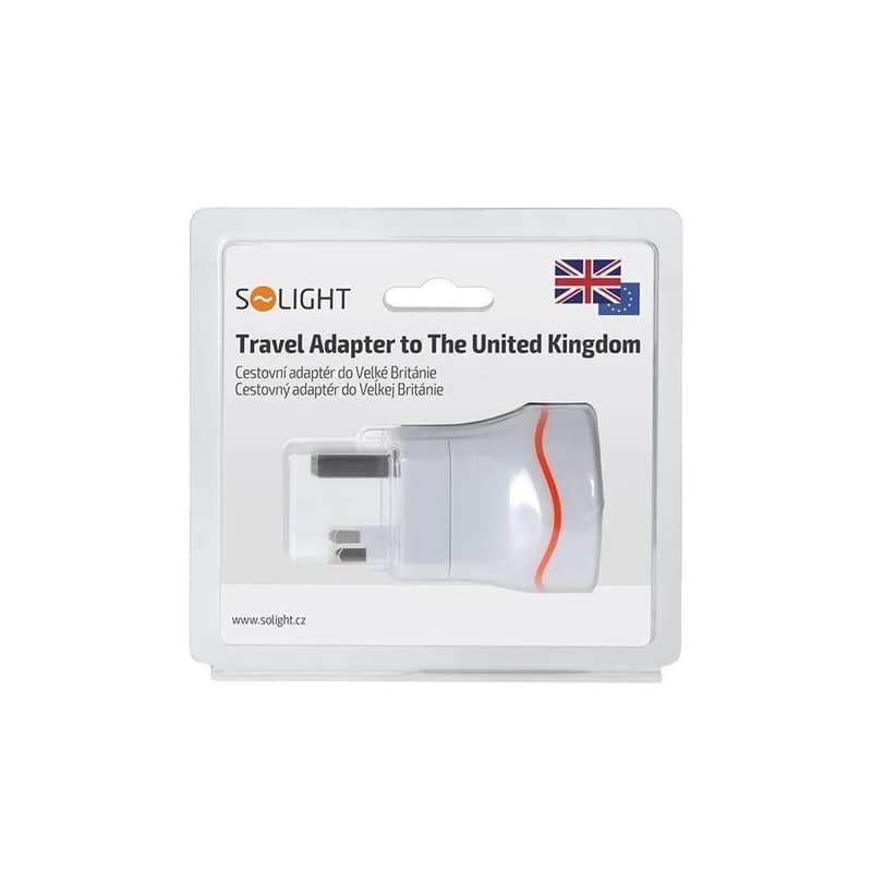Solight cestovný adaptér pre použitie vo Veľkej Británii, typ G 5