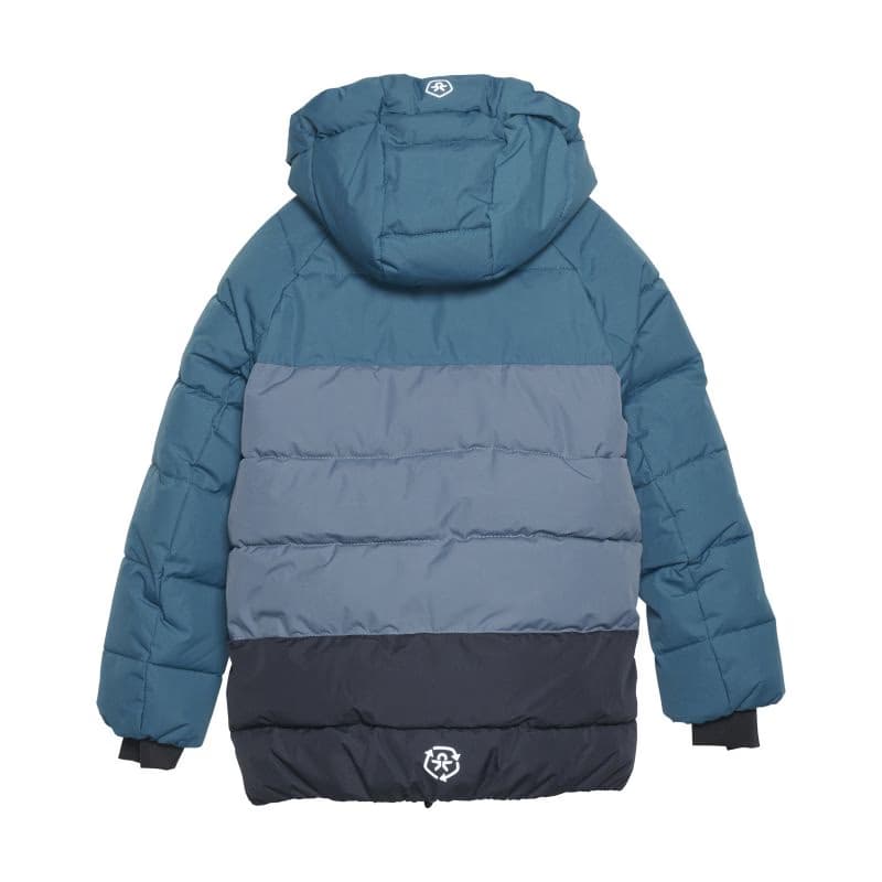 Chlapčenská lyžiarska bunda COLOR KIDS Ski Jacket - Colorblock -Quilt, legion blue 2