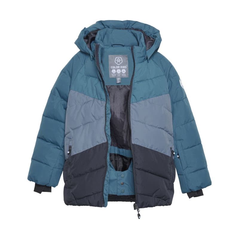 Chlapčenská lyžiarska bunda COLOR KIDS Ski Jacket - Colorblock -Quilt, legion blue 3