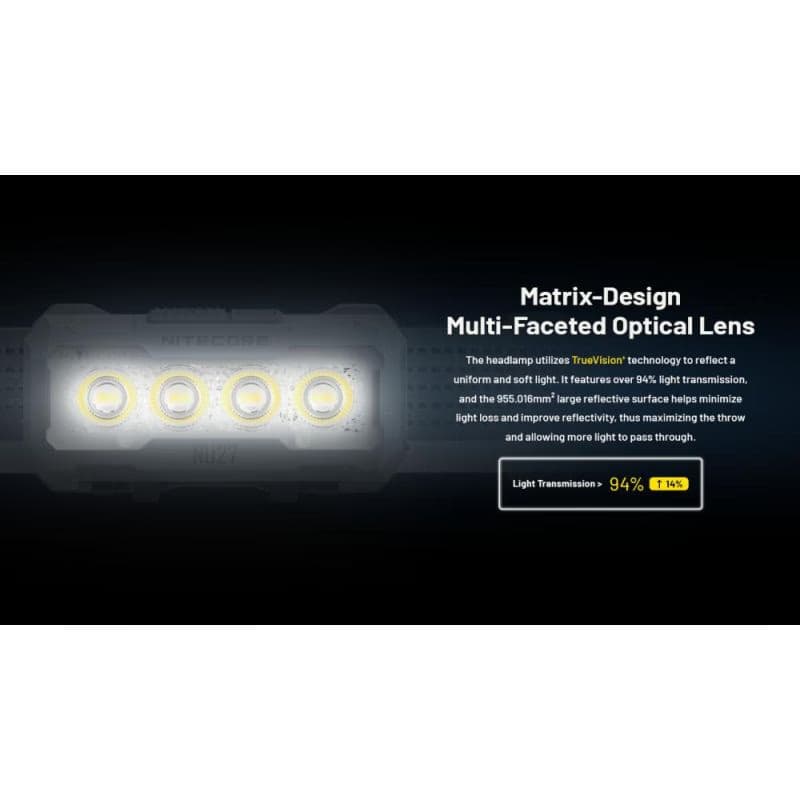 Čelovka NITECORE NU27 - 123M - 600LM 5