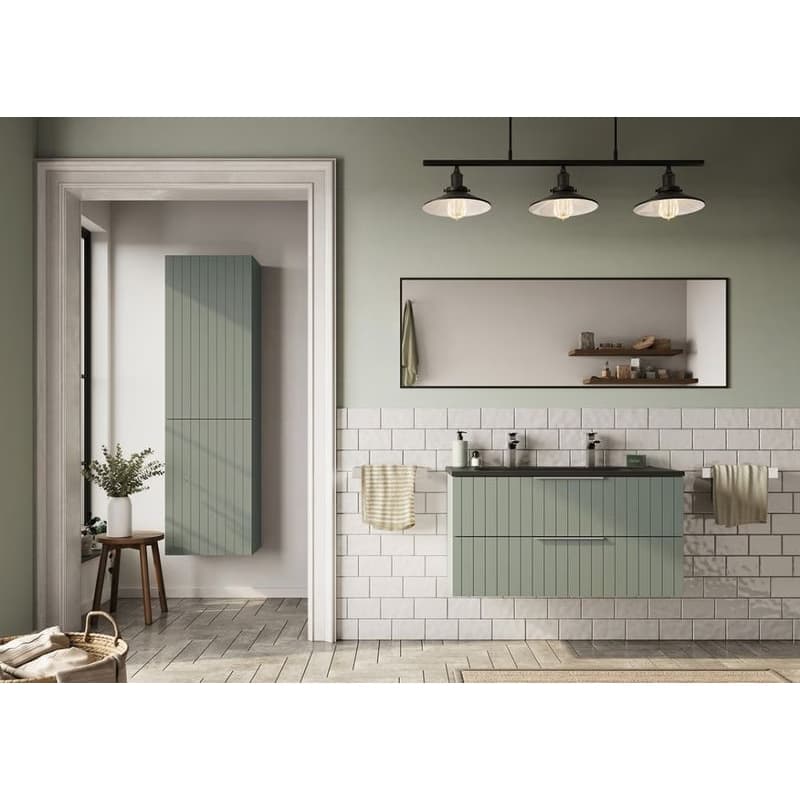 SAPHO - ESPACE STRIP skrinka 35x172x32cm, 2x dvierka, ľavá/pravá, verde ESC230-4444S 3