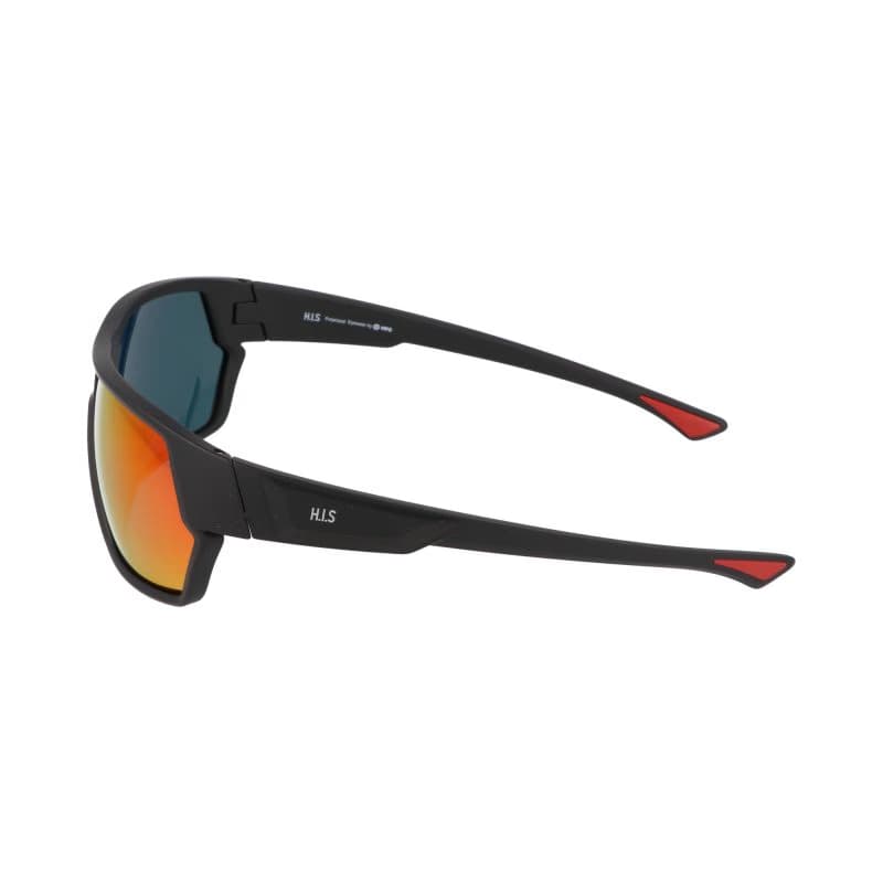 Polarizačné slnečné okuliare H.I.S. POLARIZED HPS37105-1, black, smoke with red mirror POL, 66-10-142 3