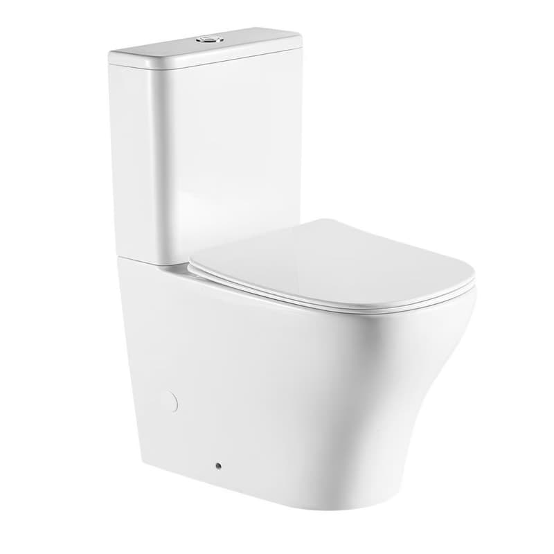 SAPHO - BELLO RIMLESS WC kombi, spodný/zadný odpad, biela PC103WR 2