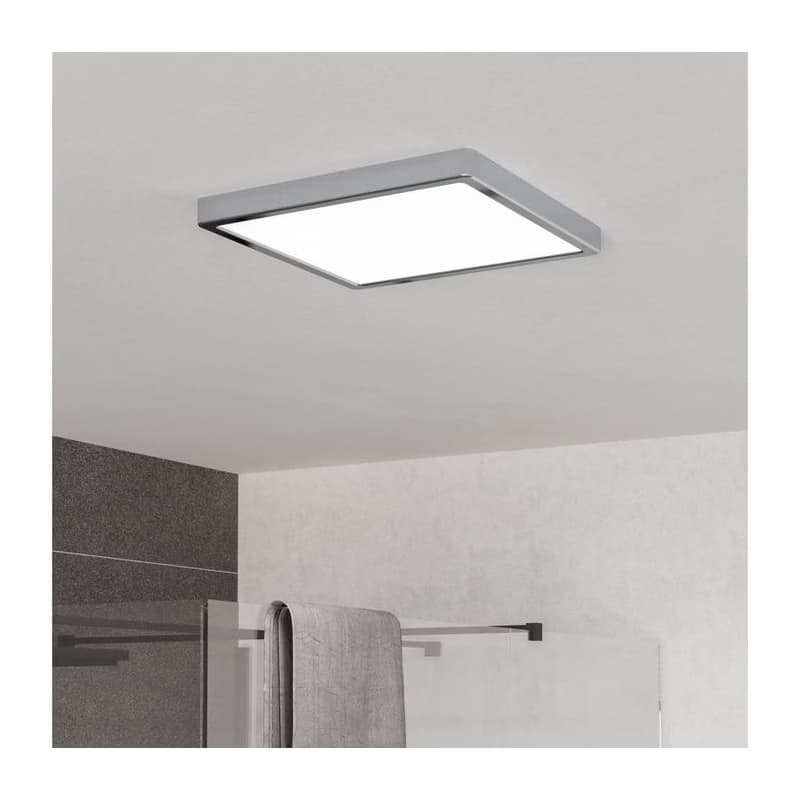 Eglo 901767 - LED kúpeľňové stropné svietidlo FUEVA LED/13W/230V 29x29 cm IP44 chróm 901767