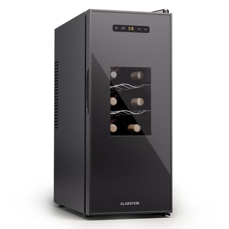 Klarstein Silent Vino 12 Uno Slim Chladnička na víno 31 l / 12 fliaš 8-18 °C Dotyková 1