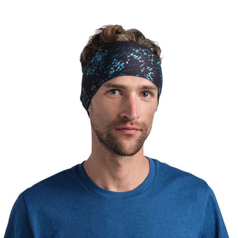 Čelenka BUFF COOLNET UV® WIDE HEADBAND SPECKLE BLACK 3