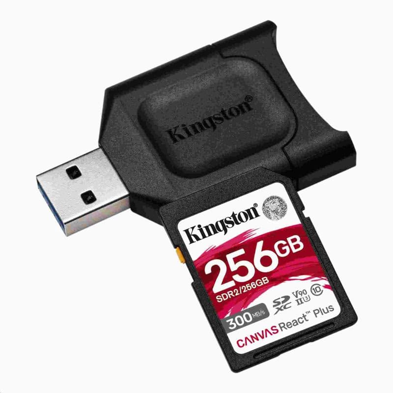 Kingston 256GB SDXC React Plus + čítačka 2