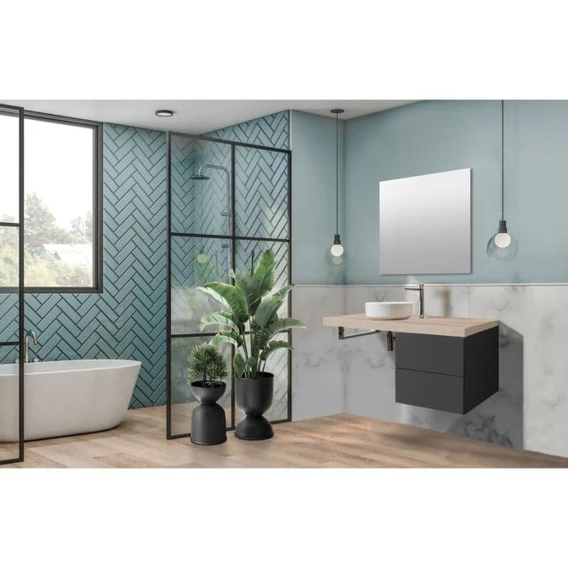 Mereo Ponte, kúpeľňová doska pod umývadlo 140 cm, dub Riviera CN263DR 2