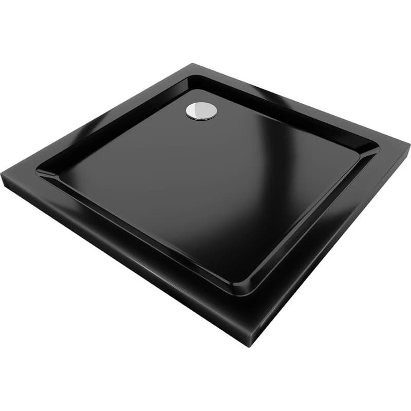 MEXEN - Flat Sprchová vanička štvorcová slim 100 x 100, čierna 40701010 1
