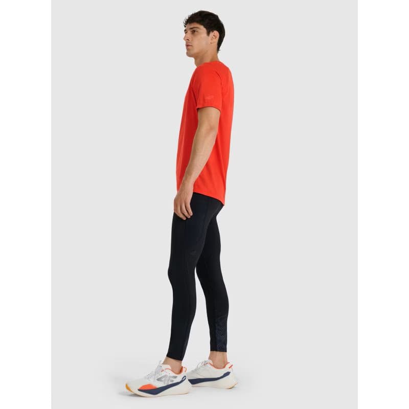 Pánske bežecké zateplené legíny 4F TIGHTS FNK M356-WAW25TFTIM356-20S-DEEP BLACK 5