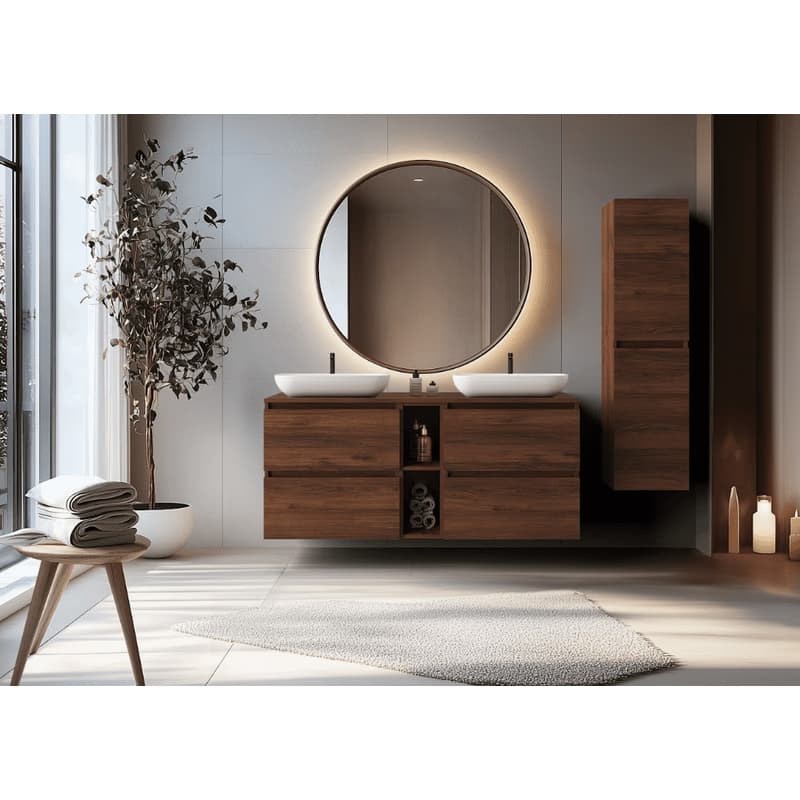 Elvisia Skrinka pod umývadlo SIMPLE Oak walnut | 80 cm 2