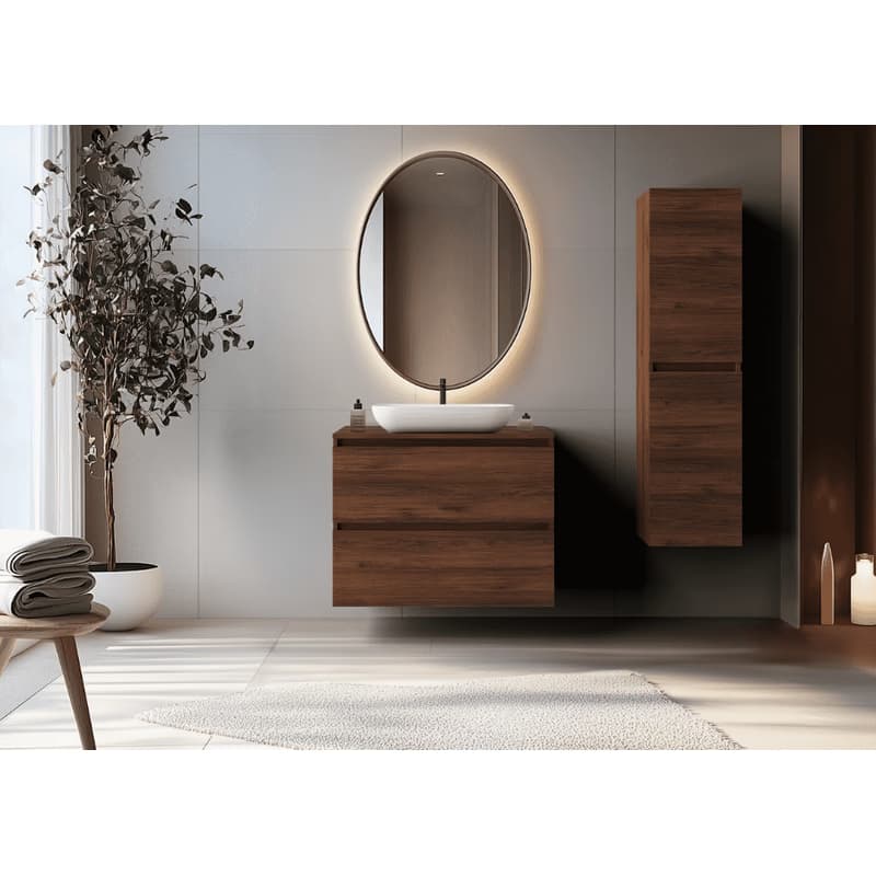 Elvisia Skrinka pod umývadlo SIMPLE Oak walnut | 80 cm 3