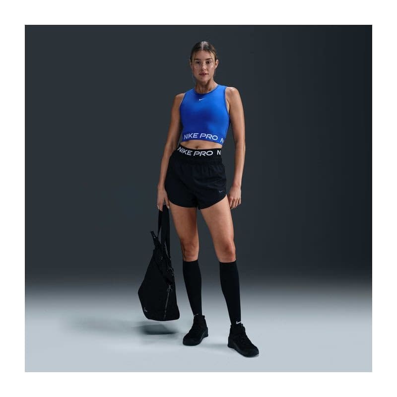 Dámske tréningové tielko NIKE PRO DF 365 CROP TANK-407-Blue 3
