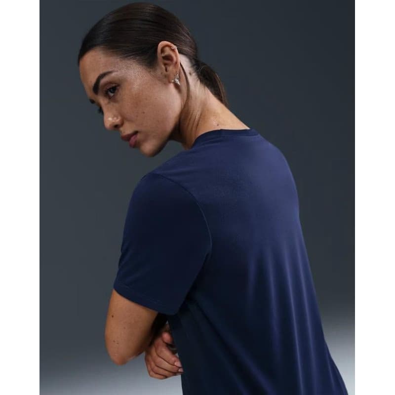 Dámske tréningové tričko s krátkym rukávom NIKE W NK DF TEE RLGND HBR MIDNIGHT NAVY WHITE 3