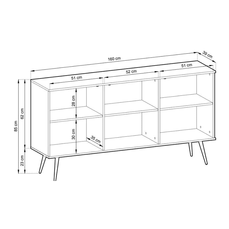 ArtPS Komoda BIJOU K-160 MDF | béžová / zlaté nohy 5