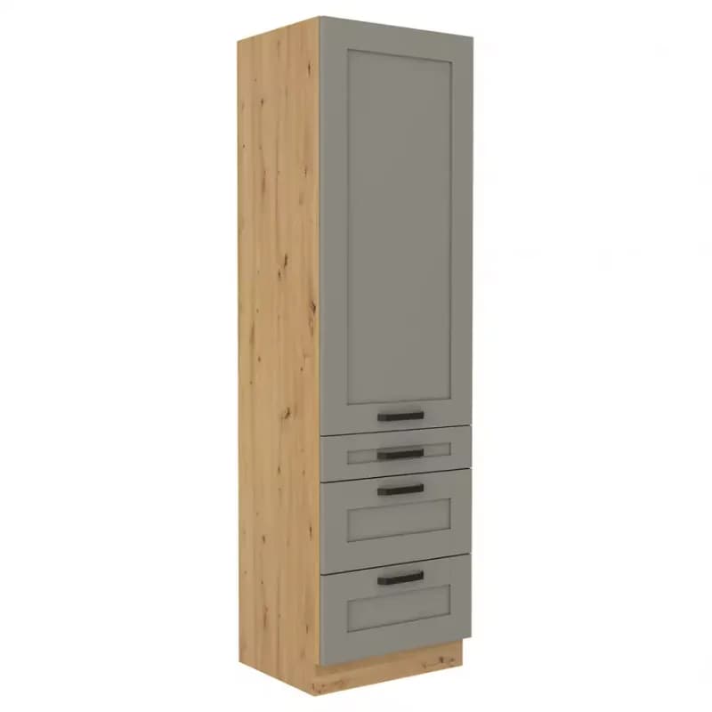 Kuchynská skrinka Luna claygrey/artisan 60DKS-210 3S 1F 1