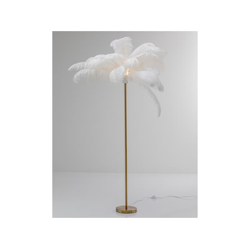 Feather Palm stojaca lampa biela 165 cm 1