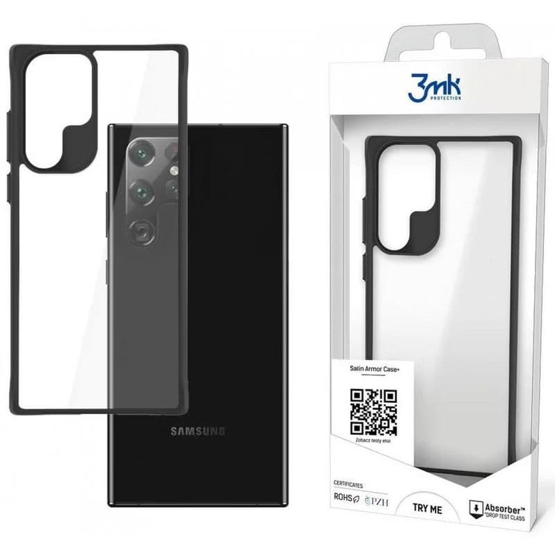 3mk ochranný kryt Satin Armor Case+ pre Samsung Galaxy S22 Ultra (SM-S908) 4