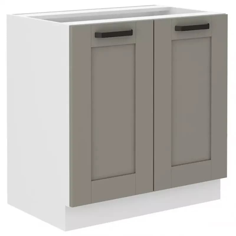 Kuchynská skrinka Luna claygrey/biela 80D 2F BB 1