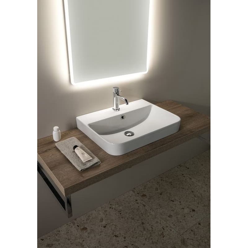 ISVEA - SOTT AQUA keramické umývadlo zápustné, 57x44cm, biela 10SQ50057 5