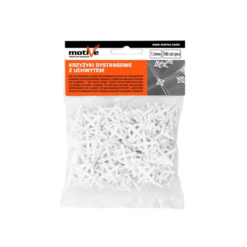 Dištančné krížiky s úchytom 1,5mm 100 ks 1