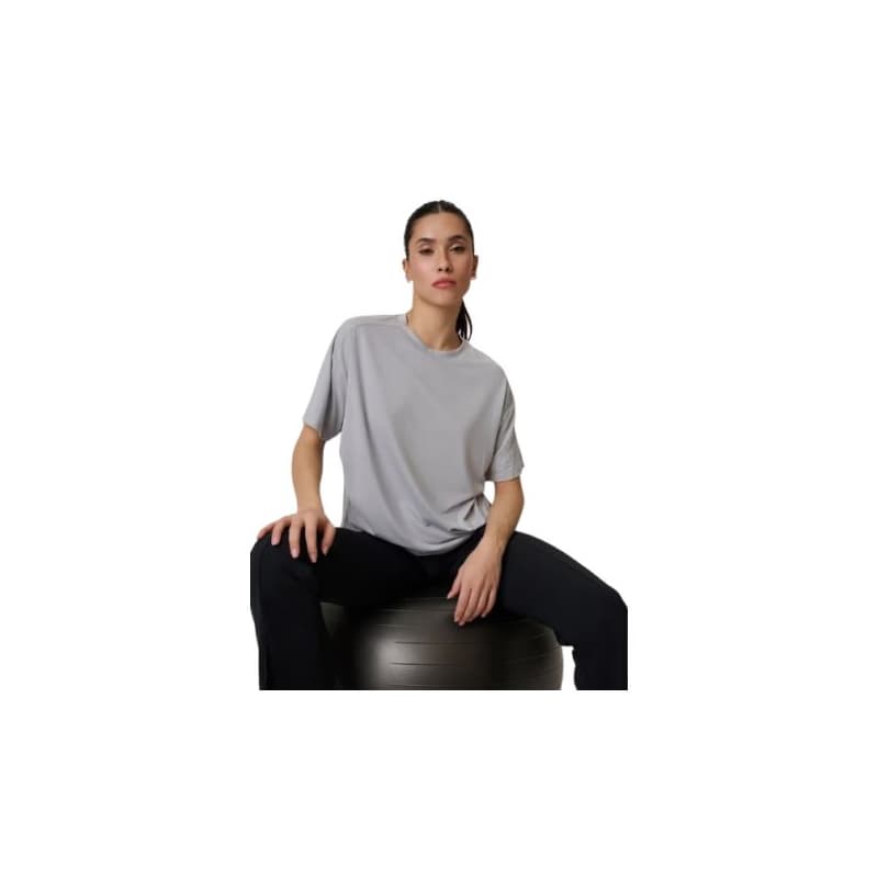 Dámske tréningové tričko s krátkym rukávom 4F TSHIRT FNK F1811-27S-COLD LIGHT GREY