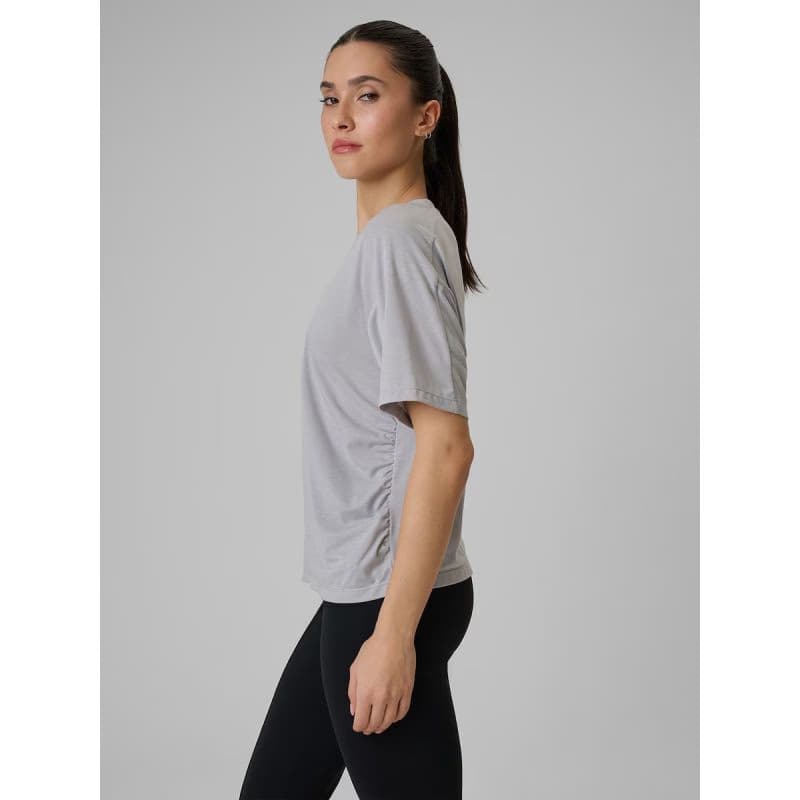 Dámske tréningové tričko s krátkym rukávom 4F TSHIRT FNK F1811-27S-COLD LIGHT GREY 3