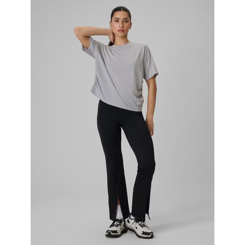 Dámske tréningové tričko s krátkym rukávom 4F TSHIRT FNK F1811-27S-COLD LIGHT GREY 5
