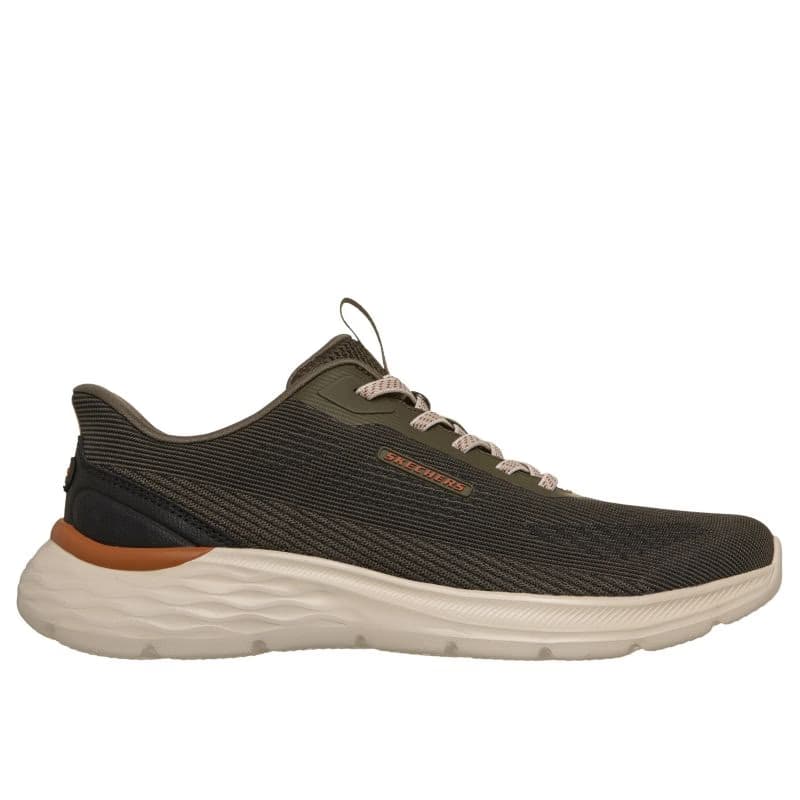Pánska rekreačná obuv SKECHERS Garner Bungee Lace Slip-Ins M olive 2