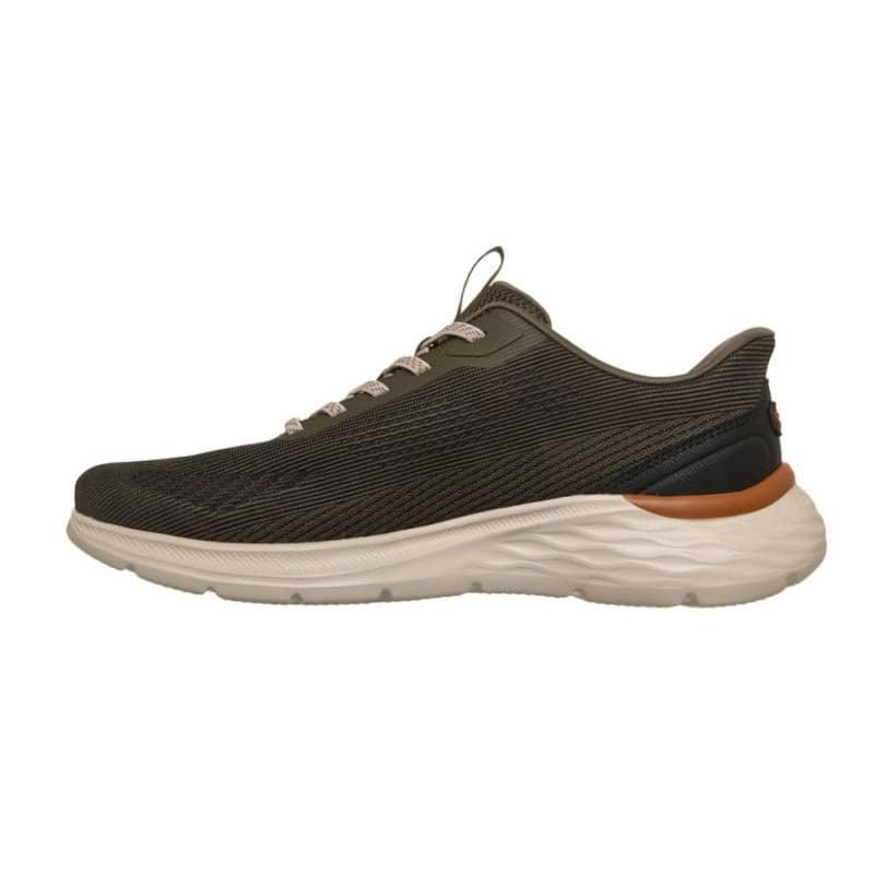 Pánska rekreačná obuv SKECHERS Garner Bungee Lace Slip-Ins M olive 3