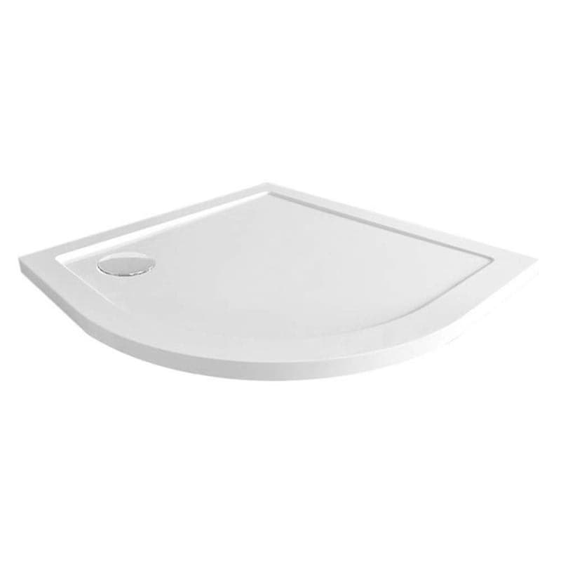 Mereo Štvrťkruhová sprchová vanička, R550, 90x90x4 cm, SMC, bílá, vrátanie sifónu CV01NS 1