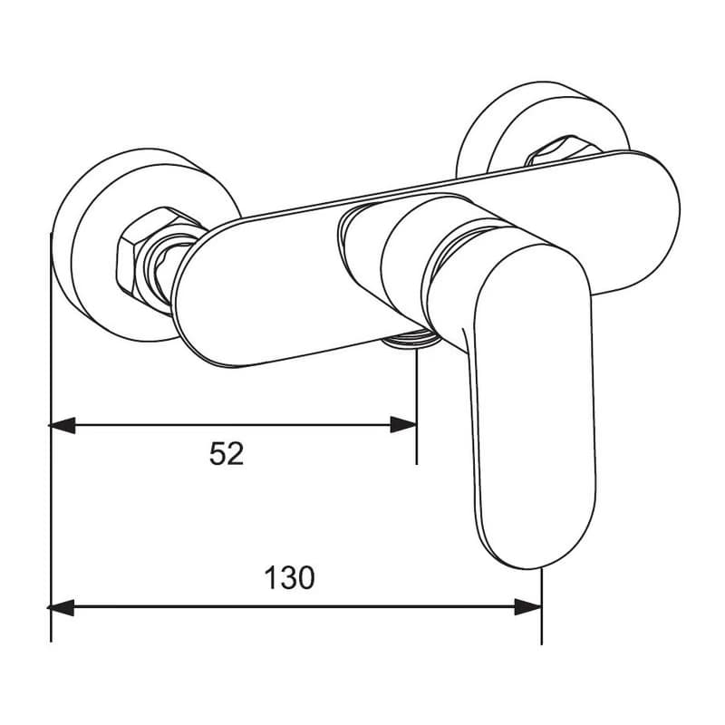 MEXEN/S - Milo DF05 sprchová batéria s príslušenstvom, čierna 7134R05-70 2
