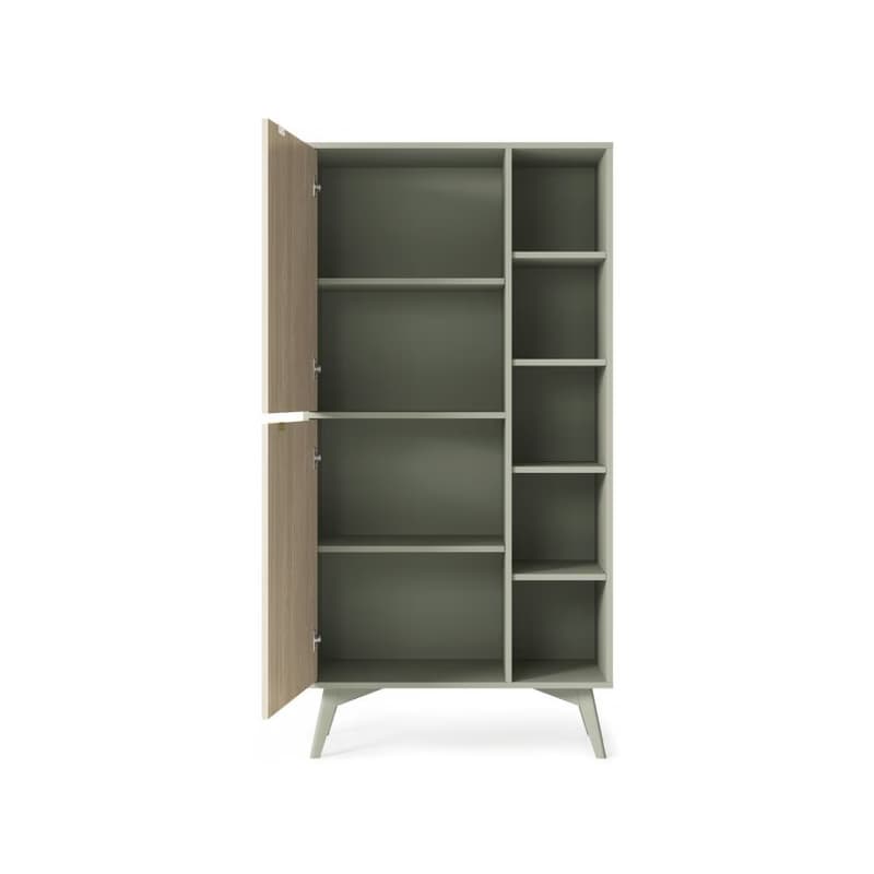 ArtPS Regál TIMBER RG80 | béžová/zelená 5