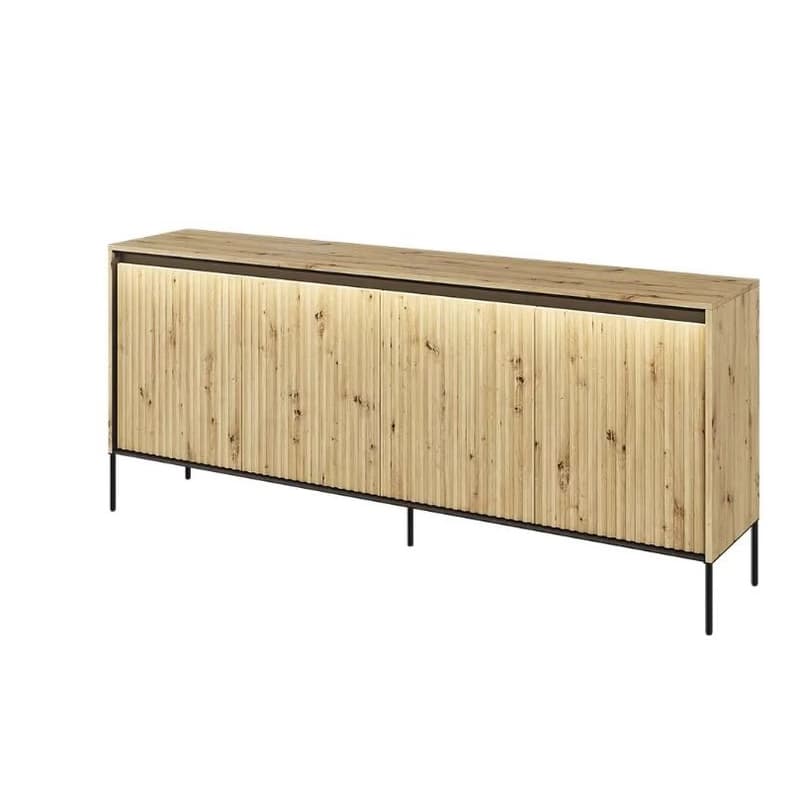Dig-net nábytok Komoda SWING TR-04 s LED osvetlením | dub artisan 3