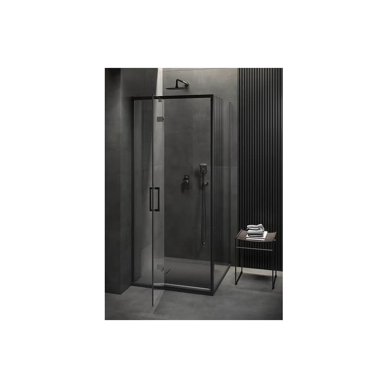 CERSANIT - Sprchové dvere LARGA ČIERNE 120X195, pravé, číre sklo S932-126 3