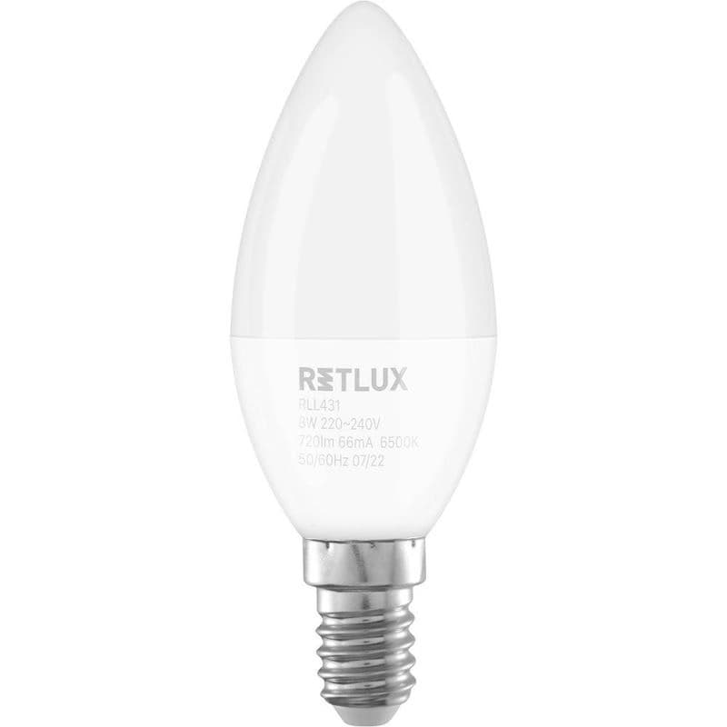 RLL 431 C37 E14 sviečka 8W DL RETLUX 1
