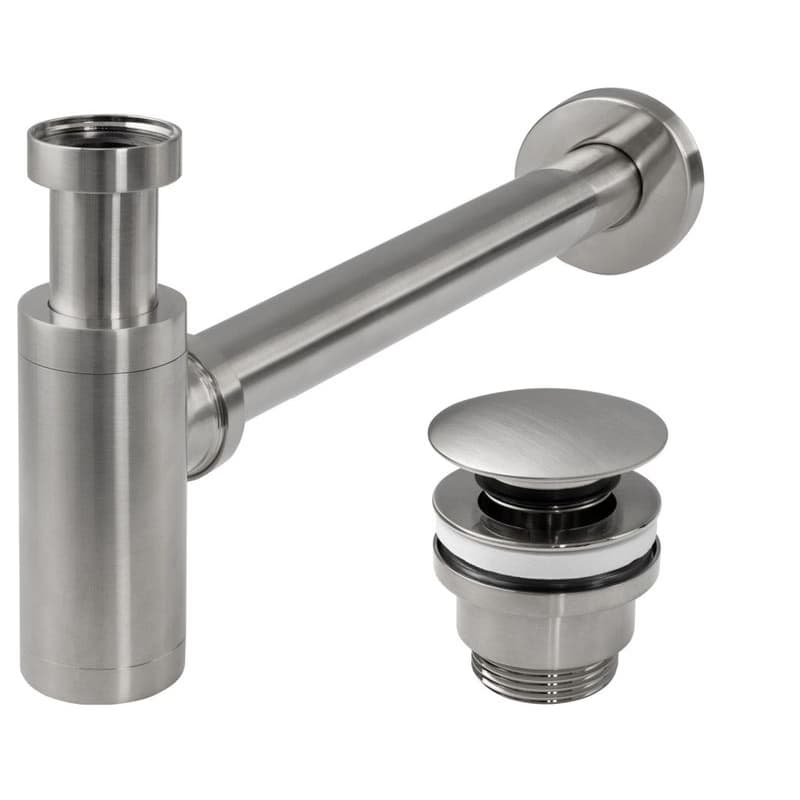 REA Sifon click-clack BRUSH NICKLE INOX