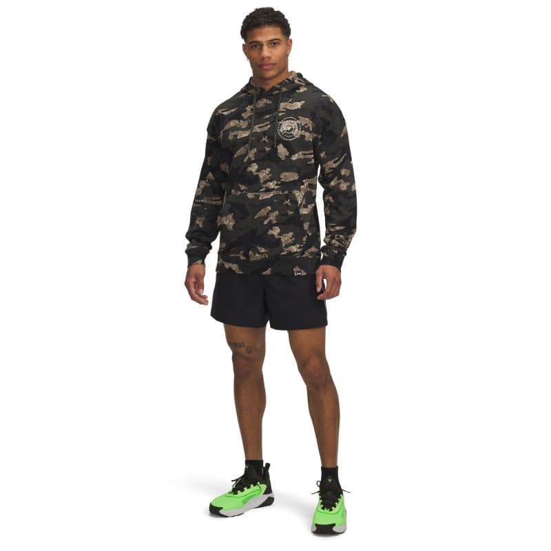 Pánska mikina s kapucňou UNDER ARMOUR PROJECT ROCK AOP Terry HD-GRN 4