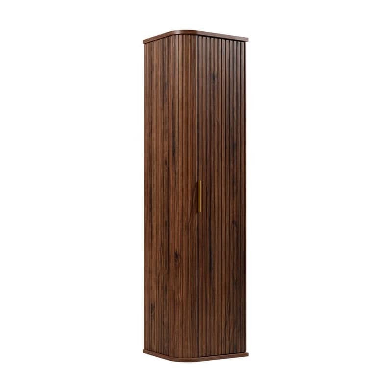 Elvisia Vysoká skrinka do kúpeľne ELEGANCE 139 Walnut 1