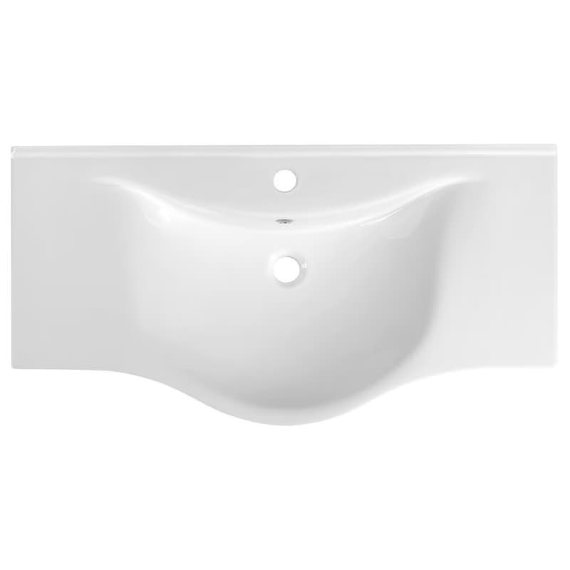 AQUALINE - ZARA 100 keramické umývadlo na nábytok 99,5x46,5cm, biela 10100 2