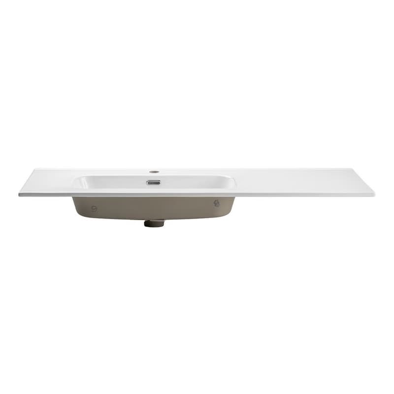 ArtCom Keramické umývadlo GO2 120 L | biely lesk 120 cm 3