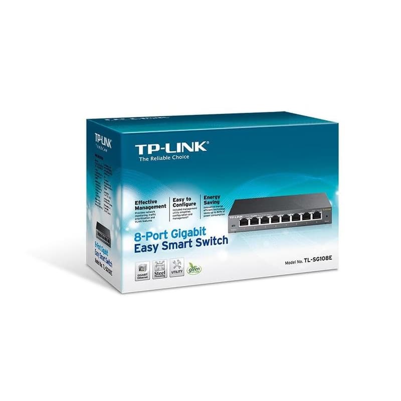 TP-Link TL-SG108E 8x Gb Fanless Easy Smart Switch 3