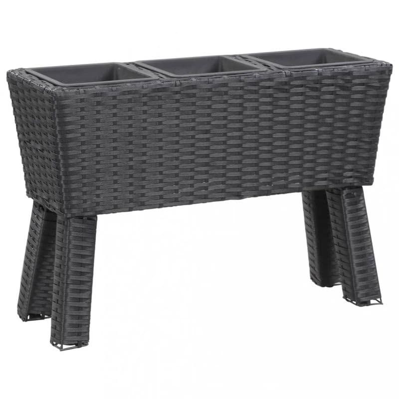 Záhradný kvetináč 72x25x50 cm polyratan Dekorhome 2