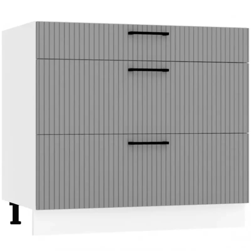 Skrinka do kuchyne Kate d90pc s/3 šedá mat