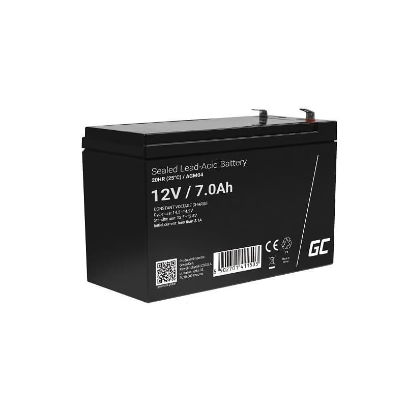 Green Cell AGM VRLA 12V 7Ah maintenance-free battery pre UPS units