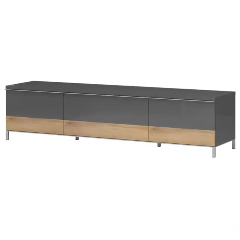 TV stolík Onyx TV180-2K1F/ON lakované anthracite/pacific walnut 1